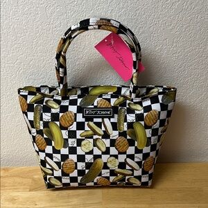 Betsey Johnson Pickle and Snack Pattern Tote